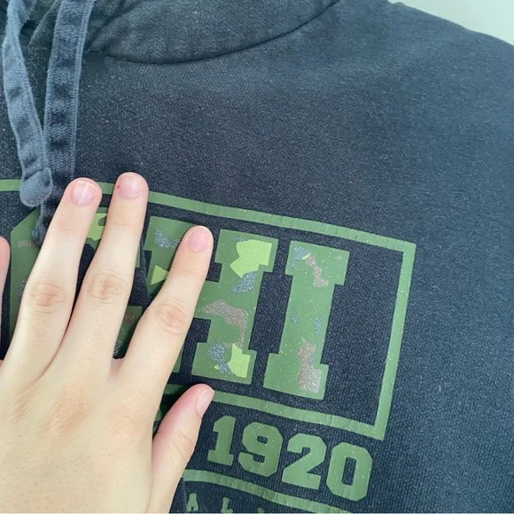 CHICAGO BEARS NFL Team Apparel Camo Logo Hoodie Size Medium - Picture 3 of 7